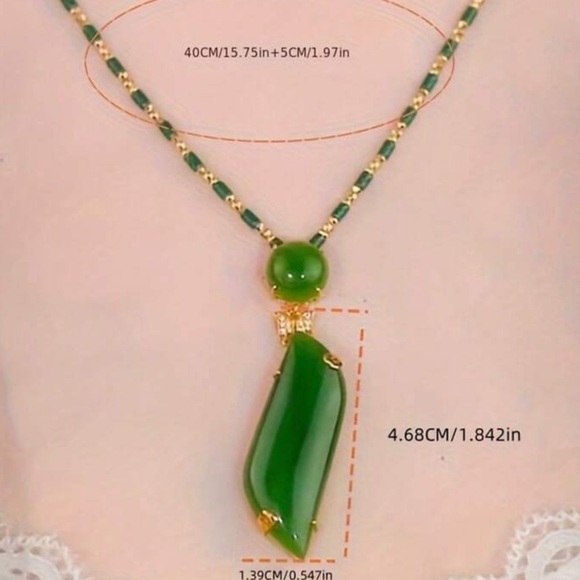 GYPSY STONE STATEMENT FASHION NECKLACE - Picture 3 of 8